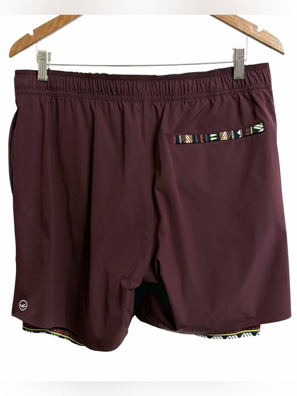 Wowie Nomad 3.0 Hybrid 7" Aztec Liner Activewear Shorts L Athleisure Performance - Picture 4 of 9